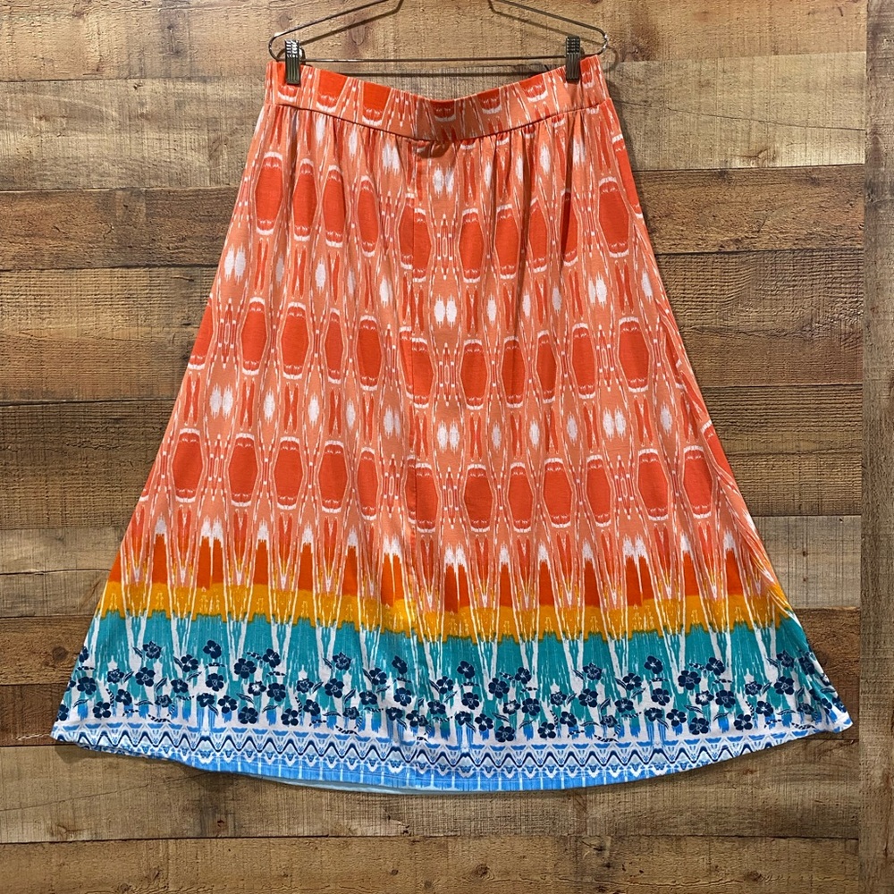 Kim Rogers Boho Printed Skirt Size XL